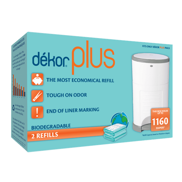 Dekor Plus Diaper Pail Biodegradable Refills 2 Count Most