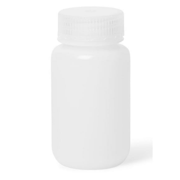 United Scientific® Unistore™ - Sample Containers with Lids - Laboratory Grade HDPE Wide Mouth Reagent Bottle - 4oz (125mL) Capacity - Sample Bottles with Caps, Plastic Bottles with Lids, Pack of 12