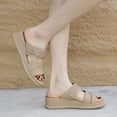 thumbnail image 4 of ATENAR Slippers for Women Fashion Wide Womens Shoes Fuzzy House Slipper Brown 8.5, 4 of 9