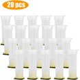 thumbnail image 2 of Queen Bee Cages White Plastic Roller Beekeeping Queen Rearing Kit Cups Box Beekeeper Tool Kit (20pcs-White), 2 of 4