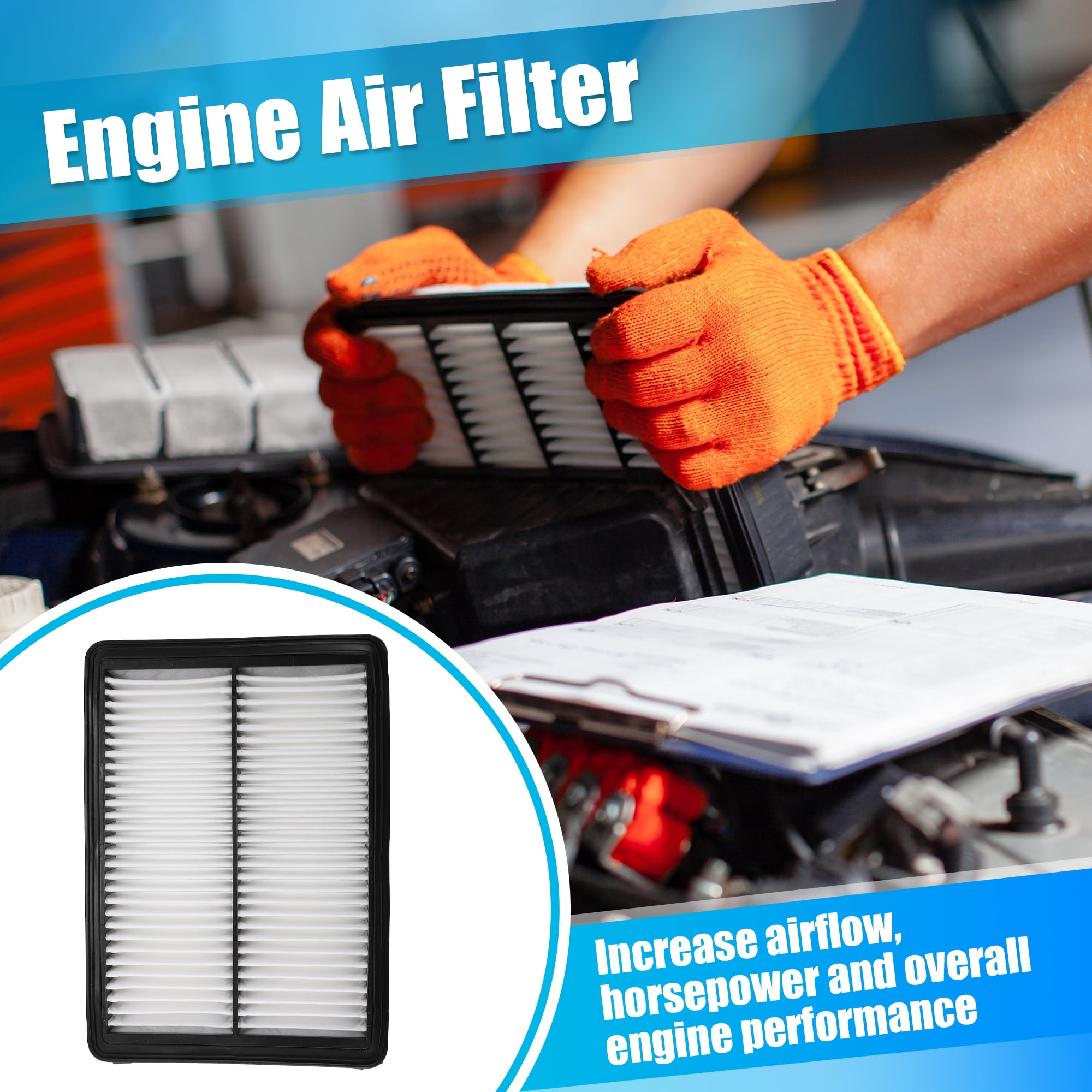 Unique Bargains Engine Air Filter and Cabin Filter for Hyundai Sonata 2015-2019