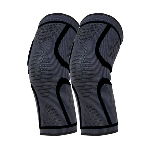 BESTSKY 2-piece Knee Brace,Nylon Knee Sleeves for Women Knee Pain,Knee Compression Sleeve,Black,S