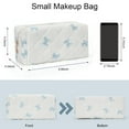 thumbnail image 2 of Gynky Quilted Makeup Pouch Cute Cotton Toiletries Bag Travel Zipper Flowers Makeup Bag Portable Storage Cosmetic Travel Cloth Bag, 2 of 7