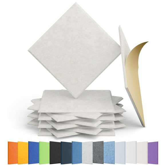 Paneles acústicos Amantech High Density Sound, 30 x 30 x 1 cm, paquete de 12