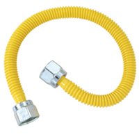 UPC 026613113852 product image for BrassCraft CSSLNN-58N Gas Connector, 1/4 in, Flare Nut, 58 in L, 24900 Btu, 1/2  | upcitemdb.com
