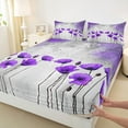 thumbnail image 3 of Homewish Retro Chic Flowers 4pcs Bed Sheets for Kids Teens,Spring Garden King Sheets,Abstract Gradient Super Cozy Sheet Set,Lightweight Room Decor, 3 of 7