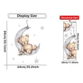 thumbnail image 3 of stickers Muraux Forme D'ours Sur Les Nuages ​​Autocollants Muraux Lune Toile Ballon D'air Chaud Pegatina Mural Sweet Dream Pour Chambre De Bb Ppinire, 3 of 4