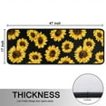 thumbnail image 5 of Kitchen Rugs Sets Of 2,Black Yellow Sunflower Pattern Anti Fatigue Kitchen Mat Rugs Non Slip Washable,Decorative Kitchen Floor Mats for Kitchen,Sink,Laundry,17"x47"+17"x47", 5 of 5