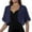 Women's Sheer Mesh Shrug-Dark Blue, variant on Women's Fashion Sheer Mesh Cardigan Solid Color Short Sleeve Open Front Shrug Trendy Lightweight See-Through Cover Up Top for Party and Clubwear