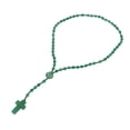 thumbnail image 3 of Collar De Cuentas De Rosario, Collar De Rosario Brillante Hecho A Mano Verde Pulido Fino Multiusos Más Suave Para Amuleto, 3 of 7