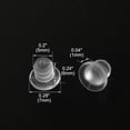 thumbnail image 2 of Unique Bargains 50Pcs 5mm Soft Clear Stem Bumpers, Patio Outdoor Furniture Glass Table Top, 2 of 4