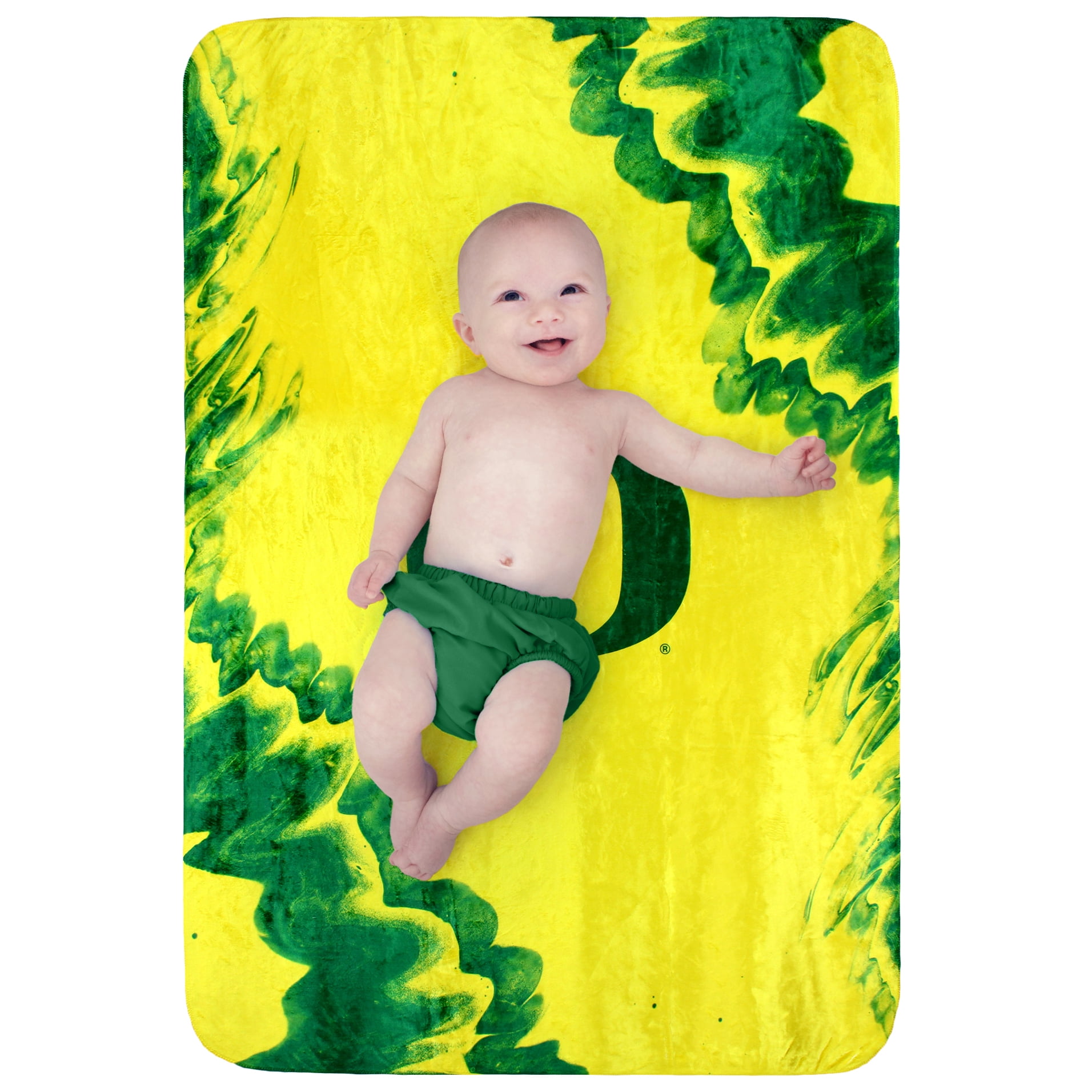 College Covers Oregon Ducks Sublimated Soft Throw Blanket, 30" x 40"