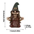 thumbnail image 2 of Halloween Skeleton Witch Figurine 4 X 3 X 2 Inch Whimsical Home Decor for Fall Christmas Indoor Outdoor Yard Patio Table 1 Piece, 2 of 2