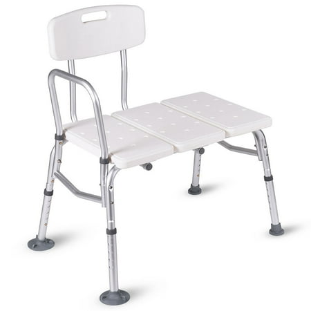 Costway Shower Bath Seat Medical Adjustable Bathroom Bath Tub Transfer Bench Stool