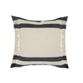 thumbnail image 2 of Laddha Home Designs Striped Loomed Square Cotton Throw Pillow Cover - 20" - Blue and White, 2 of 8