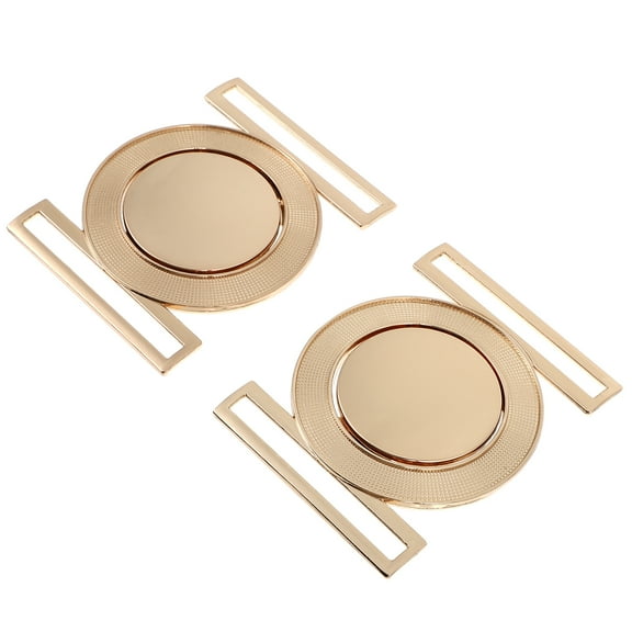 2pcs Zinc Alloy Belt Buckles Interlocking Cloth Decorative Buckles
