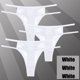 thumbnail image 1 of Tangas ahuecadas de encaje Sexy para mujer, bragas de cintura baja, ropa interior transparente, lencería íntima transpirable, 3 piezas por juego, 1 of 4
