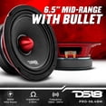 thumbnail image 1 of Altavoz 6.5 Pulgadas DS18 Rango Medio Pro 500w Max Potencia 4ohms Negro, 1 of 2