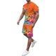thumbnail image 1 of HAUFR Atuendo de los años 20 para Hombre Traje de Primavera y Verano para Hombre Camisa con Estampado Deportivo de Manga Corta para la Playa Conjunto Corto Camisa de 2 Piezas Trajes para Hombre Naranja XL oso de fresa Electrónica, 1 of 1
