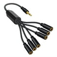 thumbnail image 3 of 1 A 6 Vías 3 5 Mm Divisor 1/8 Pulgadas TRS Cable, 3 of 4