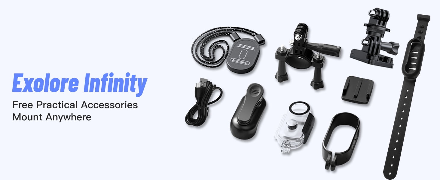 4K Mini WIFI Action Camera 128GB Police Cam Portable Body Cam Wearable Video Recorder with IPX7 Waterproof Underwater Camcorder, Helmet Mount, Magnetic Sport DV for Bike Cycling, Pet, Vlogging(Black)