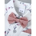 thumbnail image 5 of CARETOO Boy Clothes 0-18M Cotton Fabric Formal Outfit Shirt Tie Hat Suspender Pant Suit Clothing Set, 5 of 15
