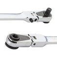 thumbnail image 3 of EZRED Combination Stick Flexible Dual Ratchet with 1/4" Square Drive & Magnetic Bit Drive, 3 of 6