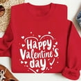 thumbnail image 5 of Craaazy Women's Heart Print Long Sleeve Valentines Shirts Round Neck Tops Gifts, 5 of 6