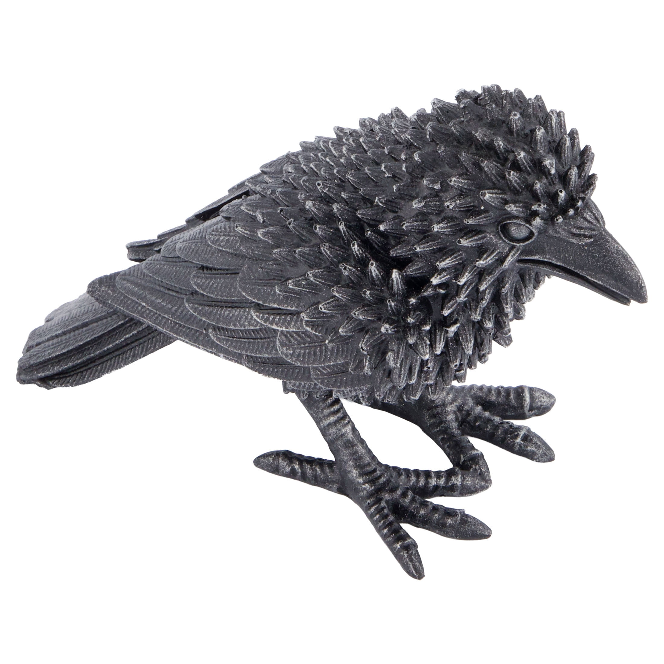 Resin Raven Decoration, Black, 4.3", Halloween by Way To Celebrate