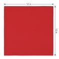 thumbnail image 6 of Set of 12 Cloth Napkins, Washable and Reusable Table Dinner Napkins for Restaurant, Weddings, Event and Parties Red 12x12inch, 6 of 6