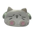 thumbnail image 3 of Estuche para lápices con forma de gato, organizador de artículos de papelería, neceser de maquillaje, bolso, almacenamiento de bolígrafos Verde claro blanco, 3 of 9