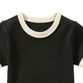 thumbnail image 4 of Toddler Girls Shirt Toddler Girl Tees Toddler Baby Boy Girl Short Sleeve Crew Neck T Shirt Pullover Sweatshirt Summer Basic Tee Solid Casual Clothes Gibobby,120,Black, 4 of 5