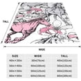 thumbnail image 2 of Fun Pink Flamingo Blanket Throw Blanket Soft Fuzzy Travel Blanket for Bedroom Living Room Couch Office Car All Season Gift for Girls Boys Women Men 60"x50", 2 of 5