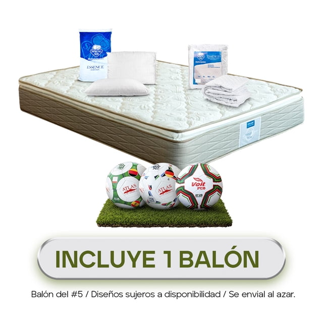 Colchón Queen Size Restonic Terra incluye Almohadas y cubrecolchón
