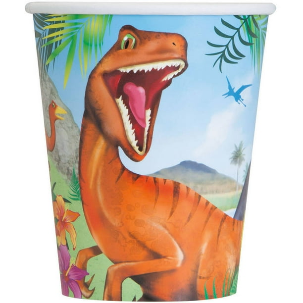 9oz Paper Dinosaur Cups, 8ct - Walmart.com