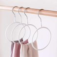 thumbnail image 3 of Scarf Hooks - 8pcs Non-slip Steel Tie Loop Holder Organizer For Neckties, Shawls Scarves, Cashmere (white), 3 of 5