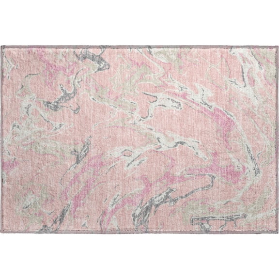 Dalyn Rugs Premium Machine Washable Mayfield AMF1035 Pink 1'8" x 2'6" Rug