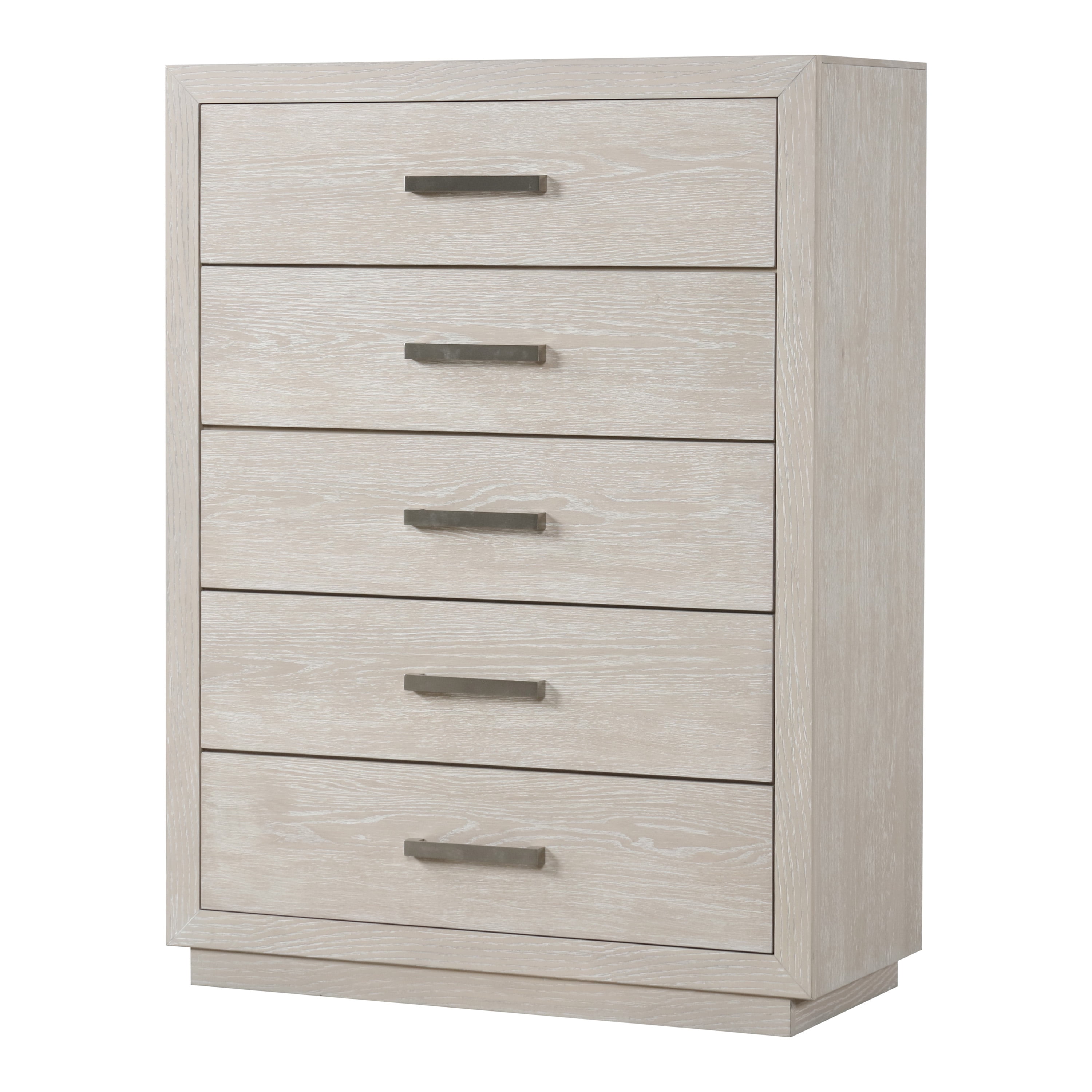 Furniture of America Sorien Adult Modern Wood 5-Drawer Vertical Dresser, Light Gray