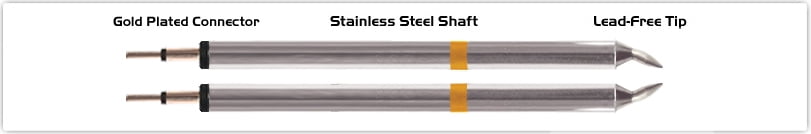NEW Thermaltronics K70TZ010B Tweezers Cartridge Pair - Chisel 1.00mm (0.04")