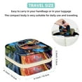 thumbnail image 5 of Dinosaur Travel Portable Square Earring Organizer with Necklace Holder - Jewelry Box, Display Case - Store Rings, Earrings, Necklaces, Bracelets - Suitable for Girls and Women, 5 of 6