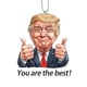thumbnail image 4 of Adorno Acrílico Trump para Llavero Mochila Coche (Eres El Mejor), 4 of 7