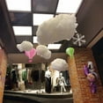 thumbnail image 2 of Topbathy 2Pcs White Cloud Ornament Hanging Decor for Home Decoration with Lovely Color and Maximum Endurance, 2 of 8