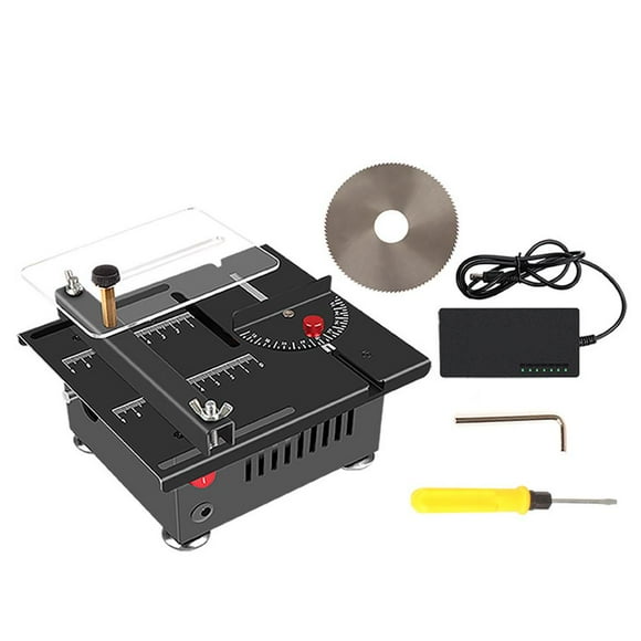 Mini Electric Circular Adjust Table Saw 100W Bench Woodworking Cutting O2Q6