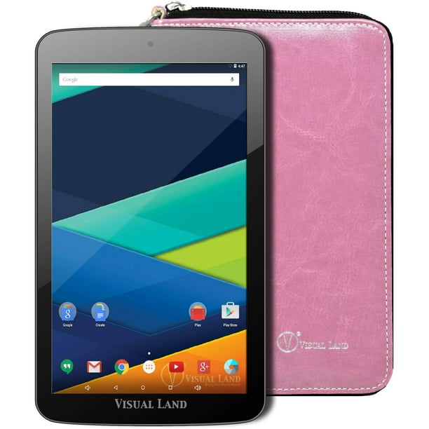 Visual Land Prestige 7" Quad Core Slim Tablet 16GB includes Wallet Case