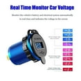 thumbnail image 6 of PrePat Car Cigarette Lighter Socket Plug Aluminum Dual USB Port LED Voltmeter 12V-24V, 6 of 11