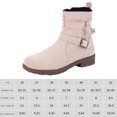 thumbnail image 3 of Botas Vaquera Gamuza Vintage Cortas Informales para Mujer Montar Y Escalar, 3 of 9