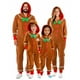 thumbnail image 2 of Pelele navideño unisex para niña pequeña, disfraz de galleta de Año Nuevo para mujer adulta, disfraz de hombre de jengibre de peluche para familia, 2 of 5