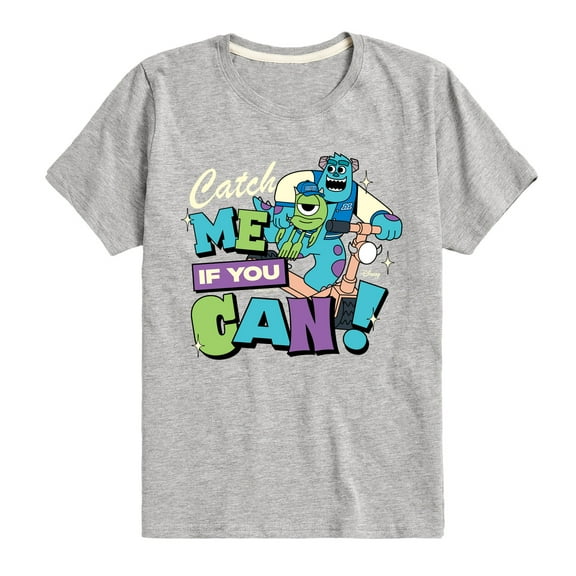 Monsters Inc - Mike Sully Catch Me If You Can - Toddler And Youth Short Sleeve Graphic T-Shirt