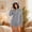 Gray, variant on Womens Flannel Zip Romper, Bear Ear Hooded Onesie Pajama, Blue S-5XL,Size XL