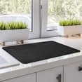thumbnail image 2 of Designer Coffee Bar Mat, Large 16 x 24 Inches, Rubber Backing, Absorbent Coffee Maker Mats for Dish Drying, Kitchen Countertop, Heat Resistant, Solid Black, 2 of 8